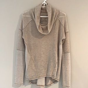 Free people tan knit sweater